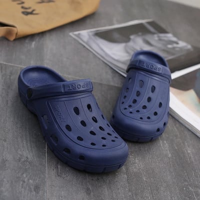 Ljetne ženske papuče Klompe Šuplje uniseks cipele za plažu za par Loše papuče Ležerna vrtna obuća Neklizajuće kupaonske sandale Mule