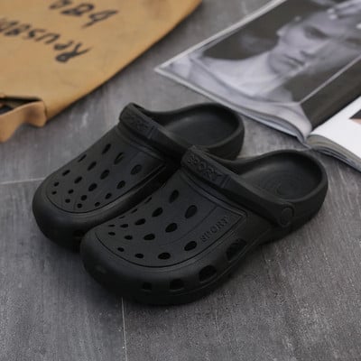 Ljetne ženske papuče Klompe Šuplje uniseks cipele za plažu za par Loše papuče Ležerna vrtna obuća Neklizajuće kupaonske sandale Mule