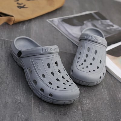 Ljetne ženske papuče Klompe Šuplje uniseks cipele za plažu za par Loše papuče Ležerna vrtna obuća Neklizajuće kupaonske sandale Mule