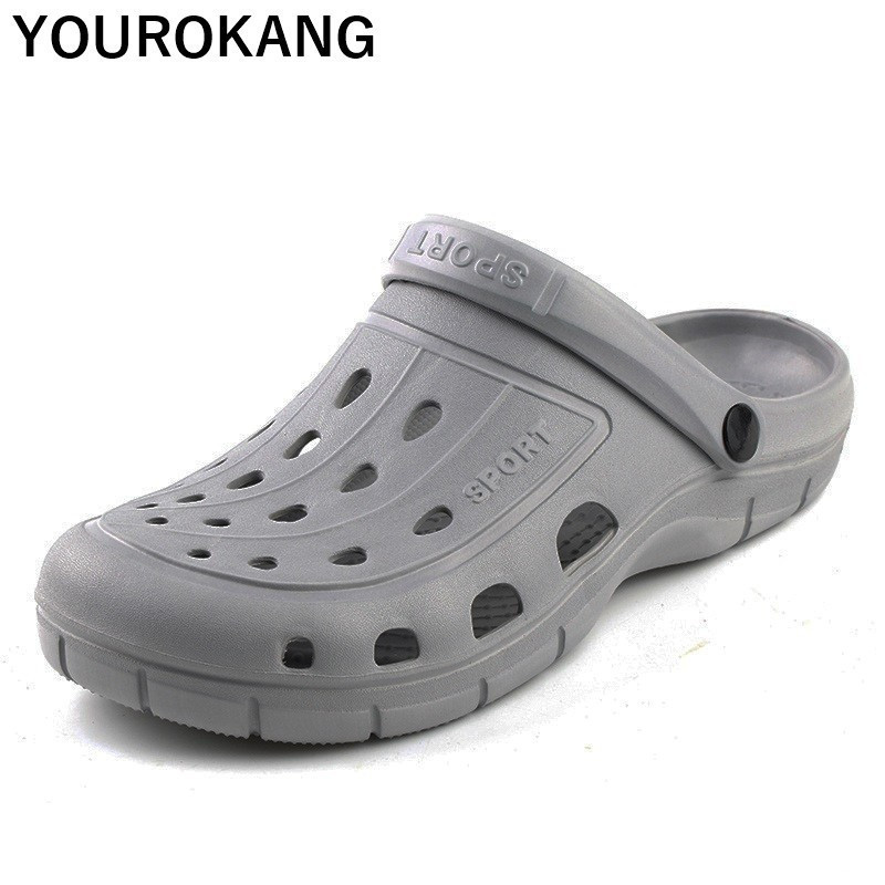 Ljetne ženske papuče Klompe Šuplje uniseks cipele za plažu za par Loše papuče Ležerna vrtna obuća Neklizajuće kupaonske sandale Mule