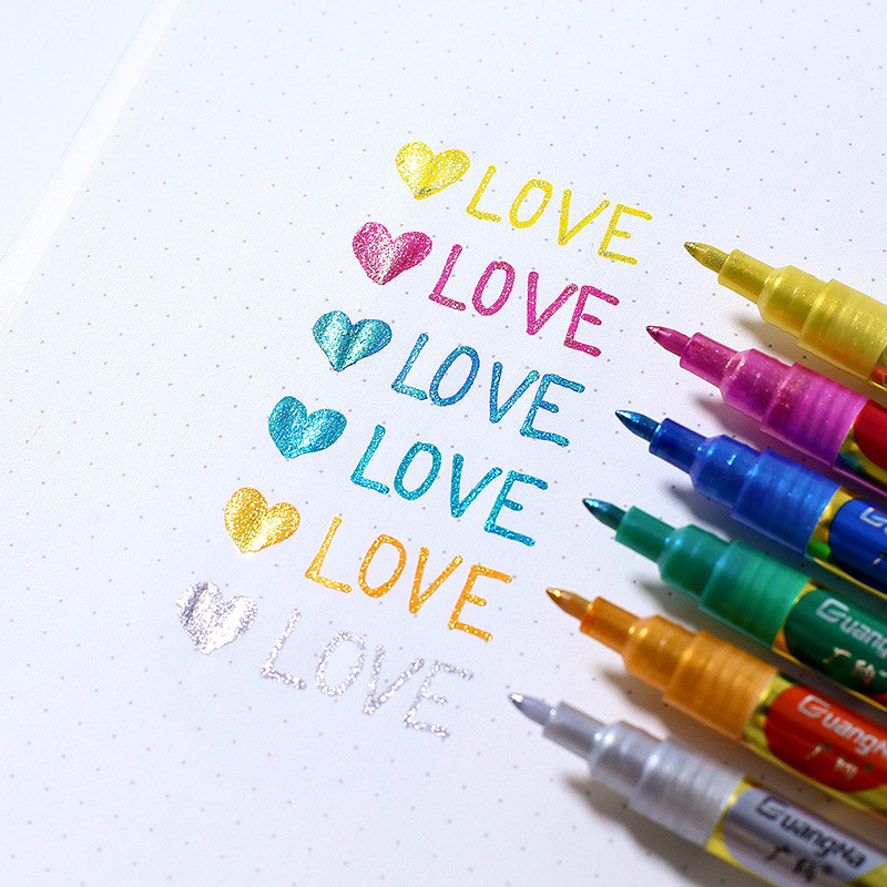 Olovka sa svjetlucavim markerima u 12 boja Dječja olovka za crtanje grafita Rukopis za crtanje Fluorescentna olovka Uredska školska dopisnica