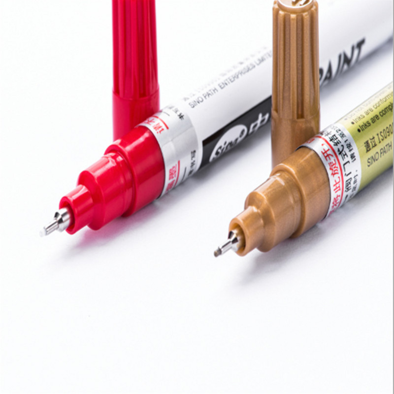 1 gab Marķieris Pildspalva Metāla ūdensnecaurlaidīgs Marķieris DIY Art universāls 0,7 mm īpaši smalks punkts pastāvīgās krāsas studentiem piederumi