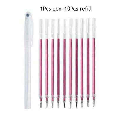 Audinio žymeklis, šildomas, ištrinamas rašiklio užpildymo rinkinys, skirtas „pasidaryk pats“ siuvimui, aukštoje temperatūroje dingstantiems rašiklių siuvimo priedams