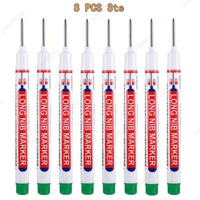 8/9 τεμ./Σετ 20mm Βαθιά τρύπα Long Head Markers Στυλό Μεταλλικό Διάτρητο Στυλό Αδιάβροχο Μπάνιο Ξυλουργική Διακόσμηση πολλαπλών χρήσεων