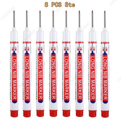 8/9 τεμ./Σετ 20mm Βαθιά τρύπα Long Head Markers Στυλό Μεταλλικό Διάτρητο Στυλό Αδιάβροχο Μπάνιο Ξυλουργική Διακόσμηση πολλαπλών χρήσεων