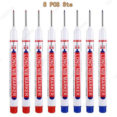 8/9 τεμ./Σετ 20mm Βαθιά τρύπα Long Head Markers Στυλό Μεταλλικό Διάτρητο Στυλό Αδιάβροχο Μπάνιο Ξυλουργική Διακόσμηση πολλαπλών χρήσεων