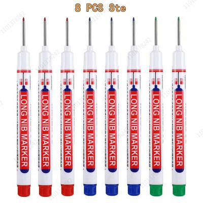 8/9 τεμ./Σετ 20mm Βαθιά τρύπα Long Head Markers Στυλό Μεταλλικό Διάτρητο Στυλό Αδιάβροχο Μπάνιο Ξυλουργική Διακόσμηση πολλαπλών χρήσεων