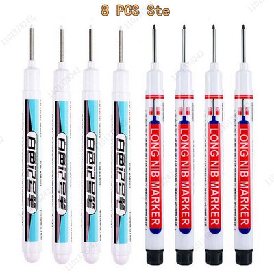 8/9 τεμ./Σετ 20mm Βαθιά τρύπα Long Head Markers Στυλό Μεταλλικό Διάτρητο Στυλό Αδιάβροχο Μπάνιο Ξυλουργική Διακόσμηση πολλαπλών χρήσεων