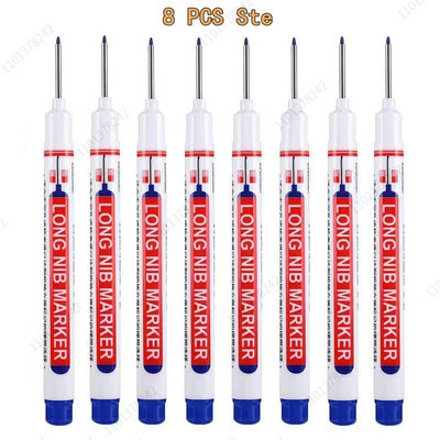 8/9 τεμ./Σετ 20mm Βαθιά τρύπα Long Head Markers Στυλό Μεταλλικό Διάτρητο Στυλό Αδιάβροχο Μπάνιο Ξυλουργική Διακόσμηση πολλαπλών χρήσεων