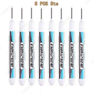 8/9 τεμ./Σετ 20mm Βαθιά τρύπα Long Head Markers Στυλό Μεταλλικό Διάτρητο Στυλό Αδιάβροχο Μπάνιο Ξυλουργική Διακόσμηση πολλαπλών χρήσεων