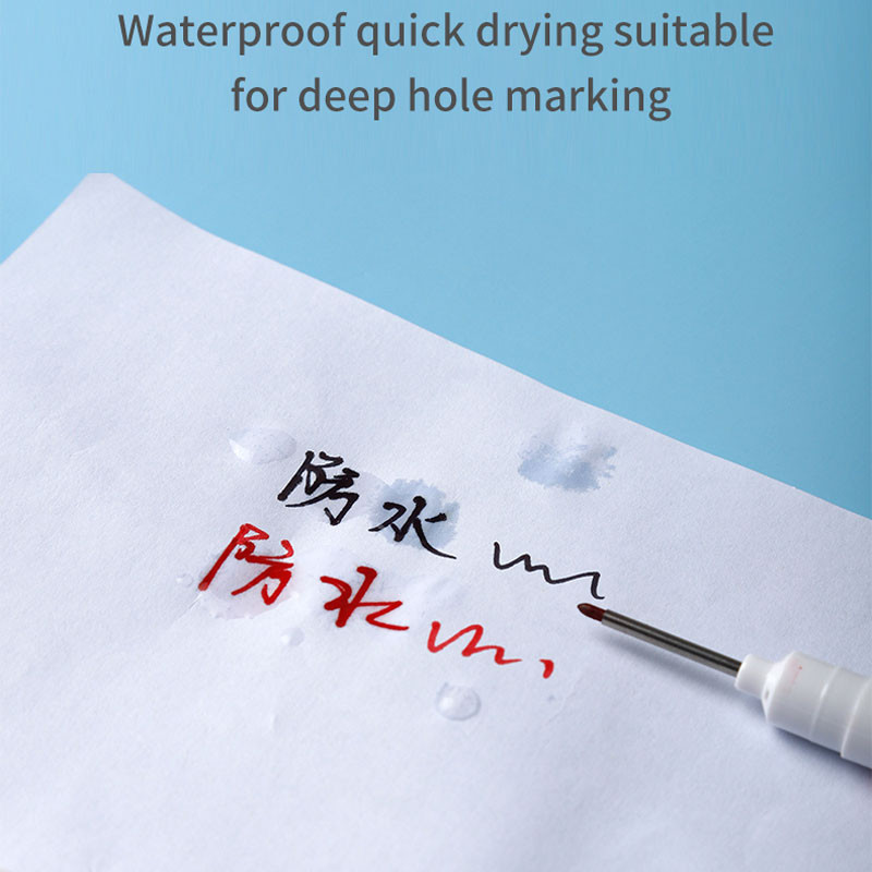 8/9 τεμ./Σετ 20mm Βαθιά τρύπα Long Head Markers Στυλό Μεταλλικό Διάτρητο Στυλό Αδιάβροχο Μπάνιο Ξυλουργική Διακόσμηση πολλαπλών χρήσεων