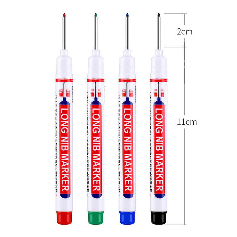 8/9 τεμ./Σετ 20mm Βαθιά τρύπα Long Head Markers Στυλό Μεταλλικό Διάτρητο Στυλό Αδιάβροχο Μπάνιο Ξυλουργική Διακόσμηση πολλαπλών χρήσεων