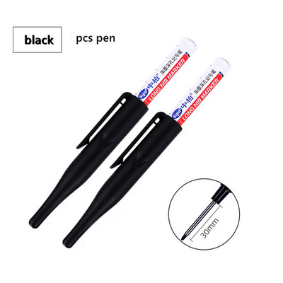 Vodootporni markeri s dugom glavom i rupom od 30 mm, komplet ispunivih tinti, za kupaonsku drvenu dekoraciju Višenamjenska oznaka