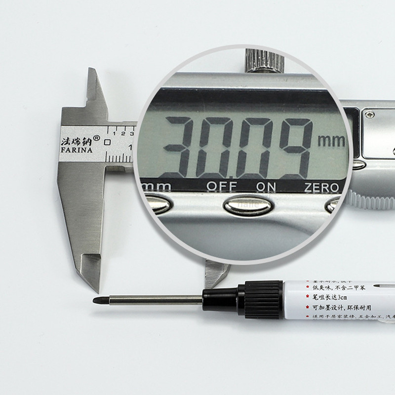 Vodootporni markeri s dugom glavom i rupom od 30 mm, komplet ispunivih tinti, za kupaonsku drvenu dekoraciju Višenamjenska oznaka