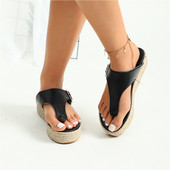 MCCKLE Ženske sandale Gladijator Platforma Ravne papuče za žene Cork Trend Ženske japanke za van Ženske ljetne cipele