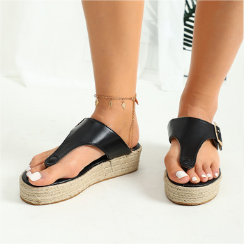 MCCKLE Дамски сандали Гладиаторски плоски чехли на платформа за жени Корк Trend Дамски външни джапанки Дамски летни обувки