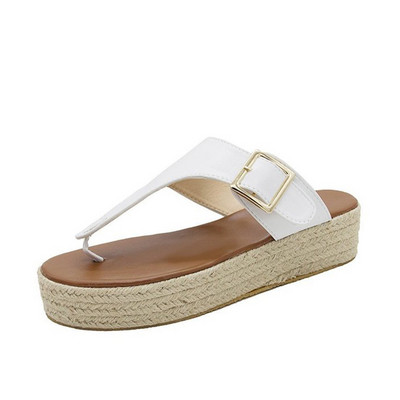 MCCKLE Ženske sandale Gladijator Platforma Ravne papuče za žene Cork Trend Ženske japanke za van Ženske ljetne cipele