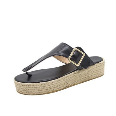 MCCKLE Ženske sandale Gladijator Platforma Ravne papuče za žene Cork Trend Ženske japanke za van Ženske ljetne cipele