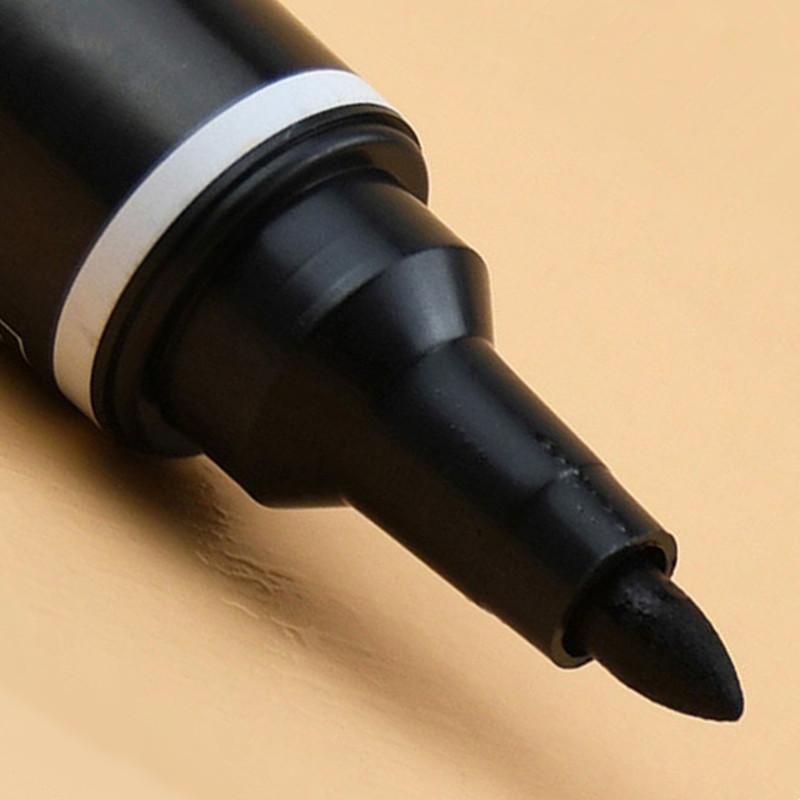 2/6 mm dvojitý nip permanentný mastný štetec, vodotesný marker, sklenená tkanina, pneumatiky, CD Marker, pero na kreslenie, štetec na písanie, písacie potreby
