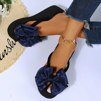 COOTELILI Нови модни дамски чехли Дамски летни обувки Външни чехли Джапанки Танкетки Обувки на платформа Дамски размер 36-40