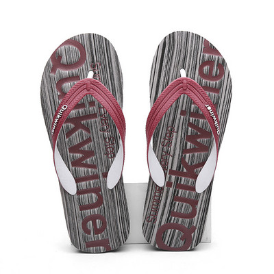 Flip-flops de vară pentru bărbați, clește plat de plajă, încălțăminte casual de marcă de lux, papuci de mers, pantofi pentru bărbați 2023 Chinelos flip-flops