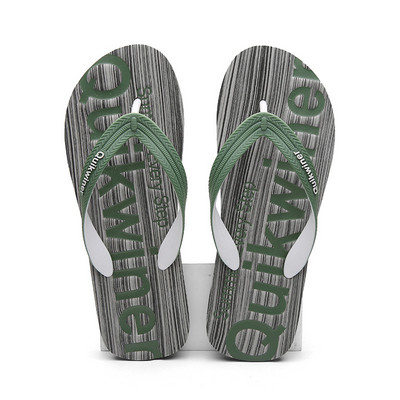 Flip-flops de vară pentru bărbați, clește plat de plajă, încălțăminte casual de marcă de lux, papuci de mers, pantofi pentru bărbați 2023 Chinelos flip-flops