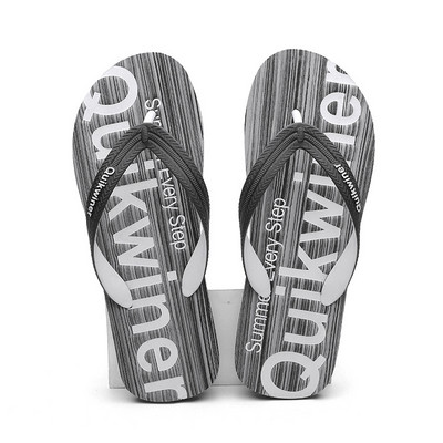 Flip-flops de vară pentru bărbați, clește plat de plajă, încălțăminte casual de marcă de lux, papuci de mers, pantofi pentru bărbați 2023 Chinelos flip-flops