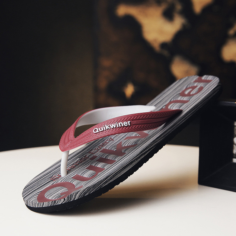 Flip-flops de vară pentru bărbați, clește plat de plajă, încălțăminte casual de marcă de lux, papuci de mers, pantofi pentru bărbați 2023 Chinelos flip-flops