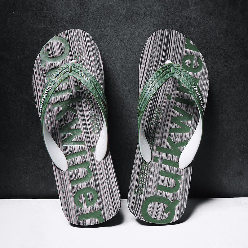 Flip-flops de vară pentru bărbați, clește plat de plajă, încălțăminte casual de marcă de lux, papuci de mers, pantofi pentru bărbați 2023 Chinelos flip-flops