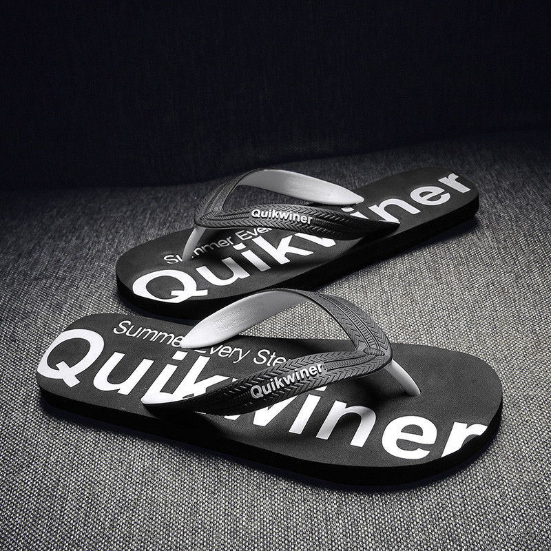 Flip-flops de vară pentru bărbați, clește plat de plajă, încălțăminte casual de marcă de lux, papuci de mers, pantofi pentru bărbați 2023 Chinelos flip-flops