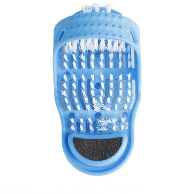 1PC Plastična papuča za uklanjanje mrtve kože, ribanje stopala Cipela za kupanje s četkom, papuča s četkom za čišćenje stopala u kućanstvu