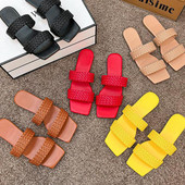 Ženske japanke Ljetne papuče velike veličine Ženske četvrtaste prste Ležerne ravne cipele za plažu Ženske natikače Ytmtloy Indoor Sapatos