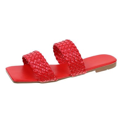 Ženske japanke Ljetne papuče velike veličine Ženske četvrtaste prste Ležerne ravne cipele za plažu Ženske natikače Ytmtloy Indoor Sapatos