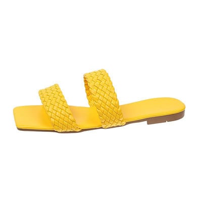 Ženske japanke Ljetne papuče velike veličine Ženske četvrtaste prste Ležerne ravne cipele za plažu Ženske natikače Ytmtloy Indoor Sapatos