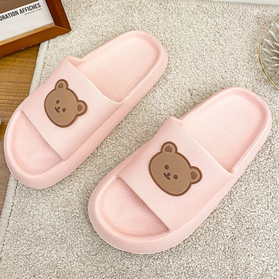 Ženske papuče Dizajn slatkog medvjeda iz crtića Meke neklizajuće sandale za unutarnju kupaonicu EVA tobogani za par Ljetne nove kućne ženske cipele