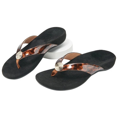 Flip-flops pentru femei Papuci anti-alunecare Respirabil vârf deschis Casual pentru plajă de vară XRQ88