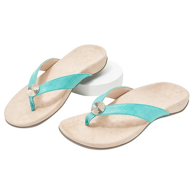 Flip-flops pentru femei Papuci anti-alunecare Respirabil vârf deschis Casual pentru plajă de vară XRQ88