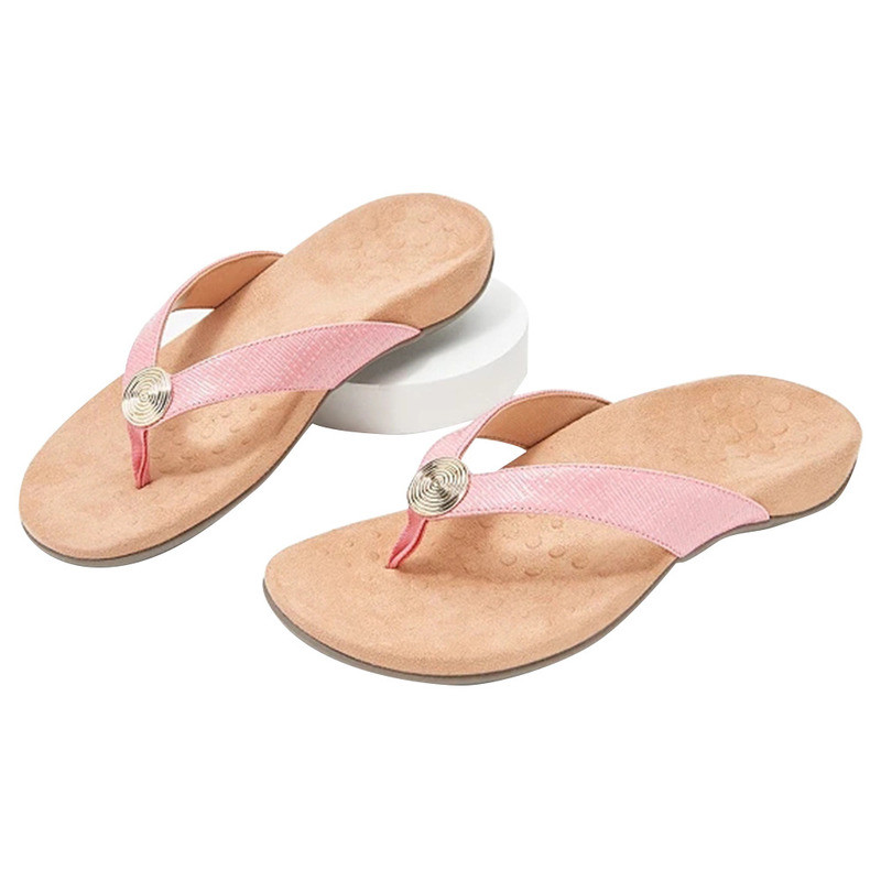 Flip-flops pentru femei Papuci anti-alunecare Respirabil vârf deschis Casual pentru plajă de vară XRQ88