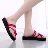 Ljetne ženske papuče Lagane cool cipele Ženske ravne japanke Crne neklizajuće Osnovne kućne sandale Vanjski tobogan 2023