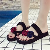 COOTELILI Moda Femei Papuci Pantofi de vară pentru femei Pantofi de exterior Pantofi Pantofi cu platformă Femei Toc mijlociu 36-40