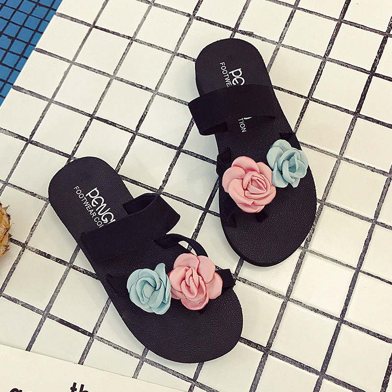 COOTELILI Moda Femei Papuci Pantofi de vară pentru femei Pantofi de exterior Pantofi Pantofi cu platformă Femei Toc mijlociu 36-40