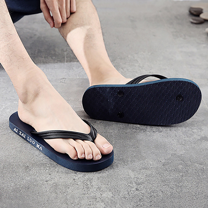 Ljetne muške japanke za plažu Ležerne ravne cipele Muške ležerne udobne papuče Sandale Muške modne prozračne japanke za van