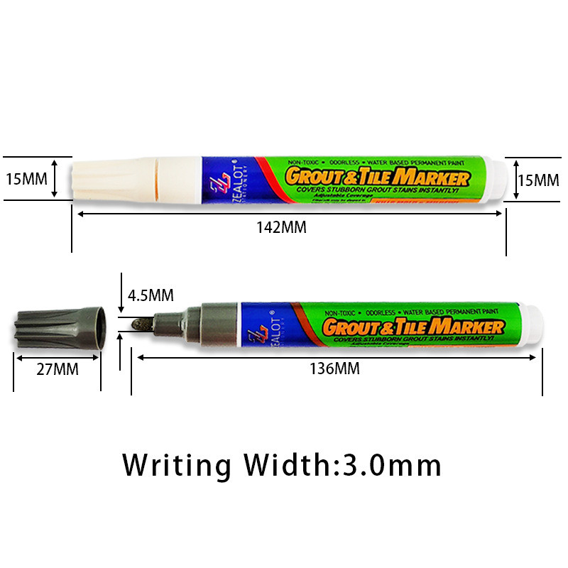 Vandeniui atsparus keraminių plytelių siūlių rašiklis, skirtas sieninio skiedinio restauravimo rašiklio žymekliui skiedinio užpildymo rašiklis, skirtas plytelių sienų grindims vonios kambaryje ir virtuvėje