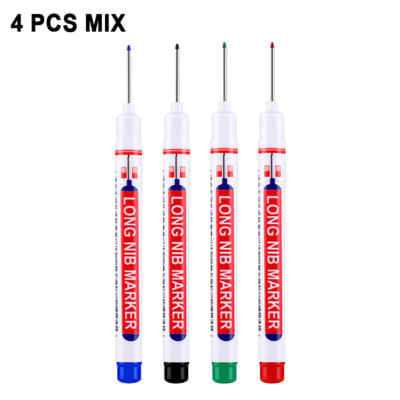 Uljne olovke s dugom glavom Dekoracija za drvo za kupaonicu Višenamjenski set flomastera s dubokim rupama, crvena/crna/plava/zelena