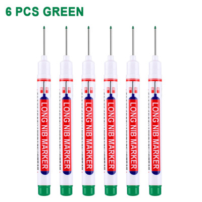 Uljne olovke s dugom glavom Dekoracija za drvo za kupaonicu Višenamjenski set flomastera s dubokim rupama, crvena/crna/plava/zelena