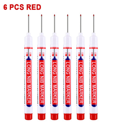 Uljne olovke s dugom glavom Dekoracija za drvo za kupaonicu Višenamjenski set flomastera s dubokim rupama, crvena/crna/plava/zelena