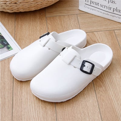 Unisex kućne papuče Ljetne sandale za plažu Ženske 2023. Nove zatvorene prste Meke japanke Ženske muške Tobogane za par Vanjske ravne cipele