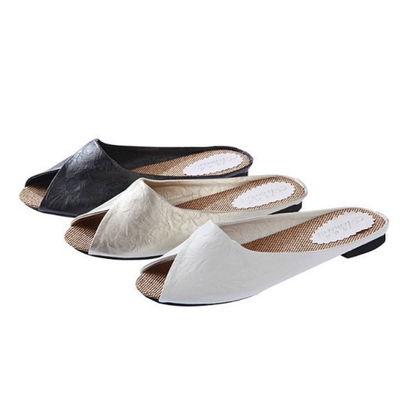 Ljetne ženske papuče 2017. Novo van terena Retro stil Sandale Peep Toe Ženske cipele Natikače s mekim printom Ženske tobogane XC31