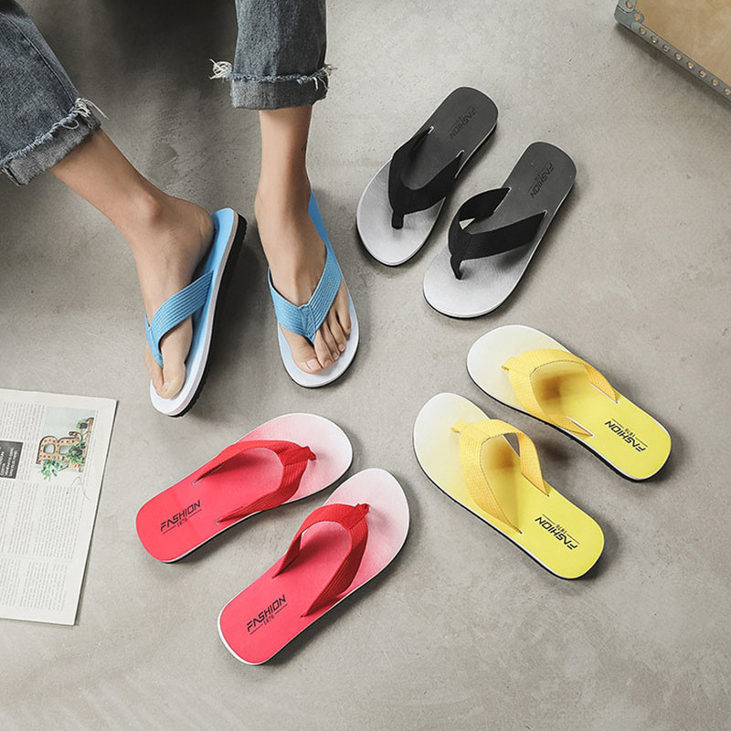 Ljetne muške japanke Neklizajuće sandale za plažu Muške gradijentne papuče Modne cipele za plažu na otvorenom Muške papuče tobogani za kupanje