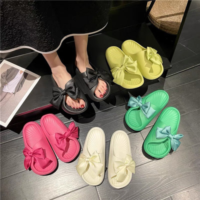 Papuče Ženske ljetne plaže Ourdoor tobogani Super meki dezodorans Platforma Leptir čvor Sandale i papuče Zapatillas Planas